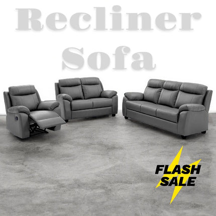 Avara Recliner Sofa (Full set) – PU Leather