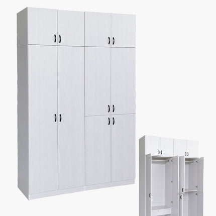Mahariz 10D Wardrobe – Whitewash
