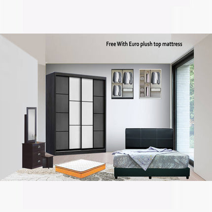 Marcel Bedroom Set + 10″ Euro Top Mattress – PROMO DEAL