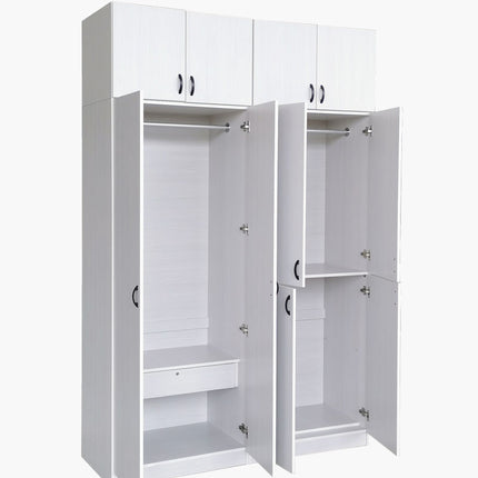 Mahariz 10D Wardrobe – Whitewash