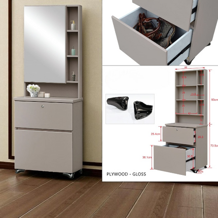 Abinaz Gloss Plywood Dressing Table