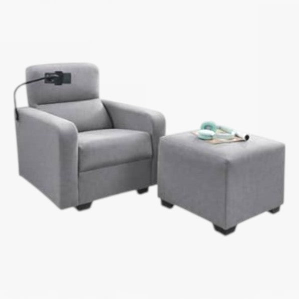 Aly Armchair with Stool - Pet Friendly Fabric