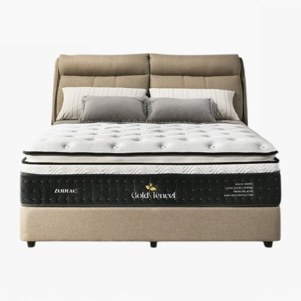 Zodiac Pocketed Spring Mattress - Gold Tencel