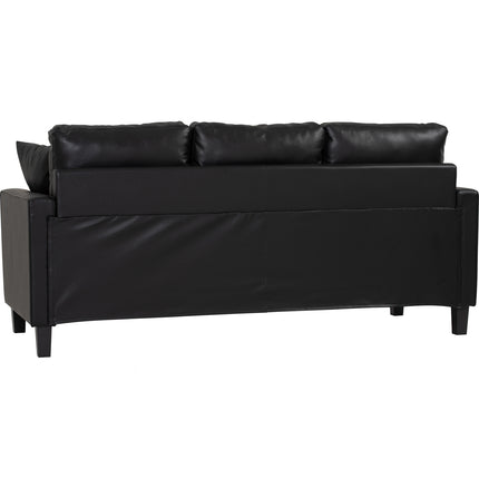 ETAREX 3 SEATER SOFA BLACK