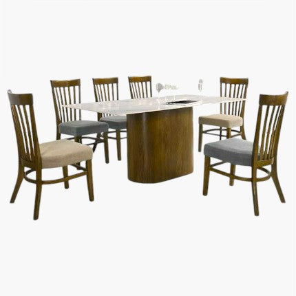 Masook Sintered Stone Dining Set