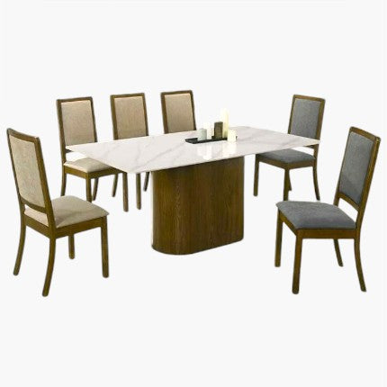 Claraz Sintered Stone Dining Set
