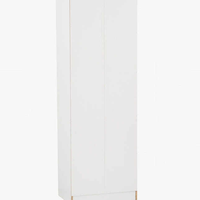 Enrich 2 Door Soft Closing Swing Door Wardrobe-White