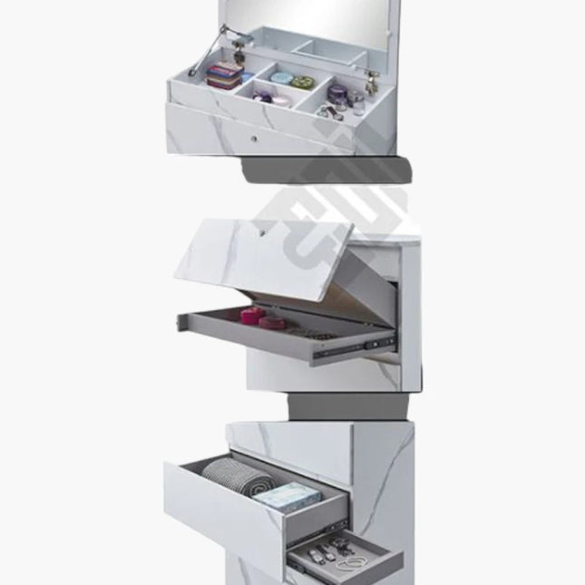 Uhani Chest of Drawer with Mirror and Hidden Storage