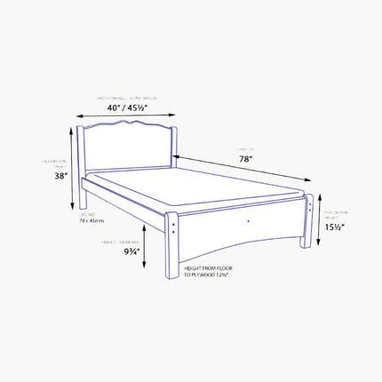 Cornell Wooden Bed
