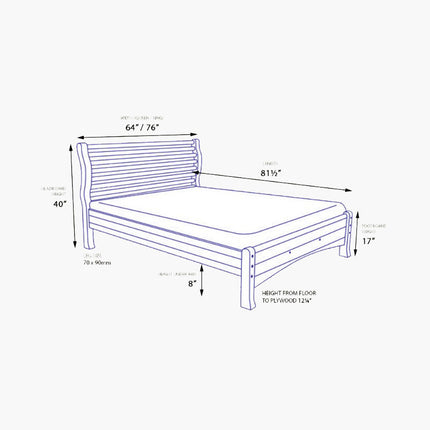 Dancy Wooden Bed