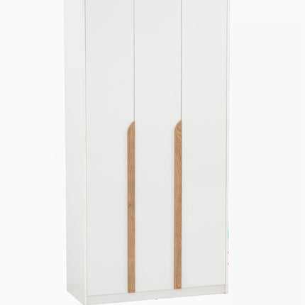Enrich 3 Door Soft Closing Swing Door Wardrobe-White