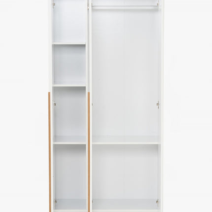 Enrich 3 Door Soft Closing Swing Door Wardrobe-White