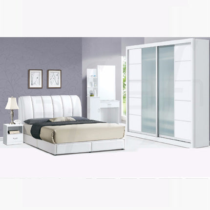 Casla 5pcs Bedroom Set – White 8010