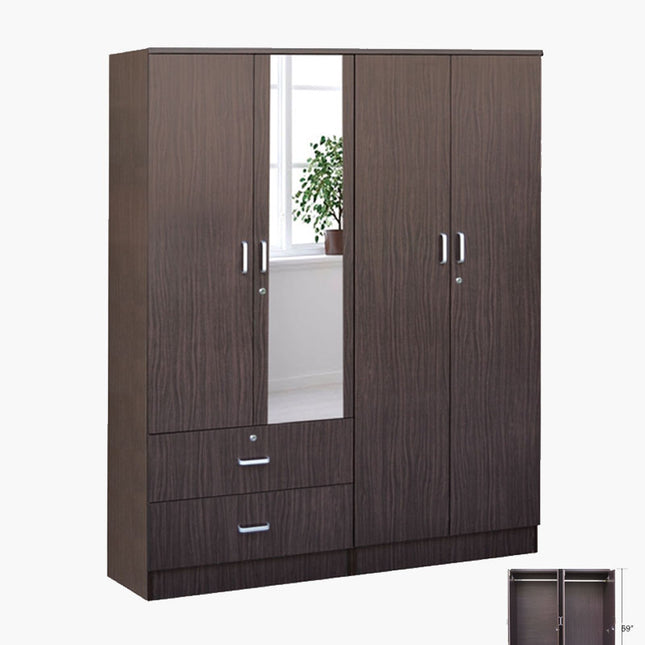 Cancin Wardrobe with Mirror