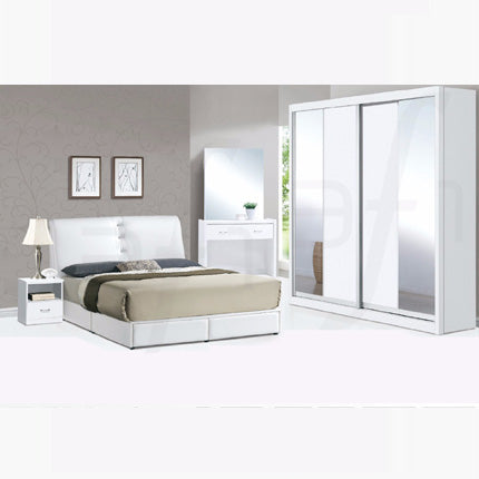Casla 5pcs Bedroom Set – White 8012