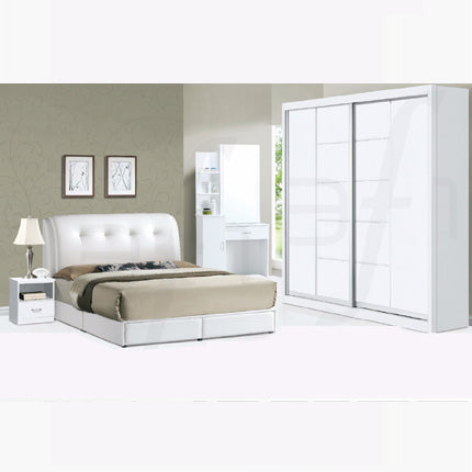 Casla 5pcs Bedroom Set – White 8014