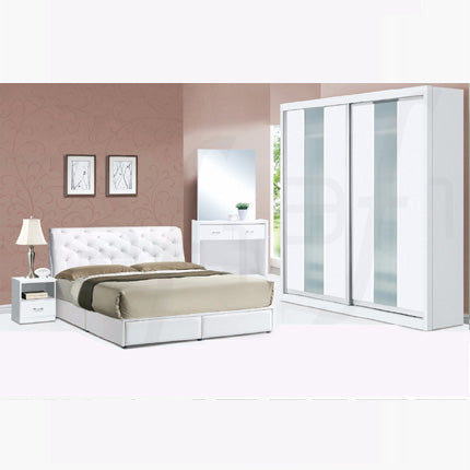 Casla 5pcs Bedroom Set – White 8015