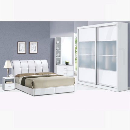 Casla 5pcs Bedroom Set – White 8016