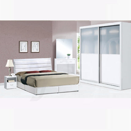 Casla 5pcs Bedroom Set – White 8018