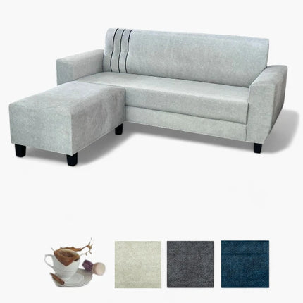 Miyon 3 Seater + Ottoman – Pet Friendly Fabric