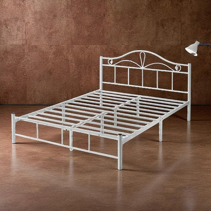 Nesla Metal Bed - white