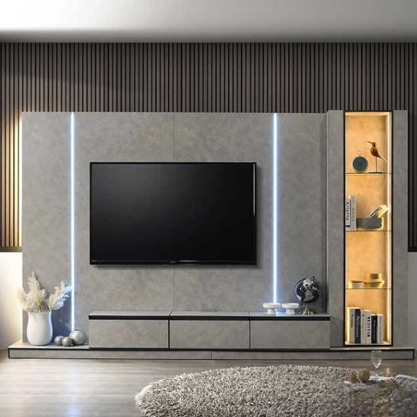 Rome Feature Wall TV Cabinet – 10ft