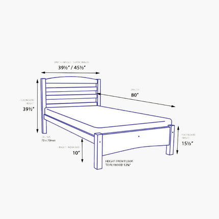 Henzan Wooden Bed