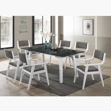 Vida Dining Set 1+6 – Glass Top