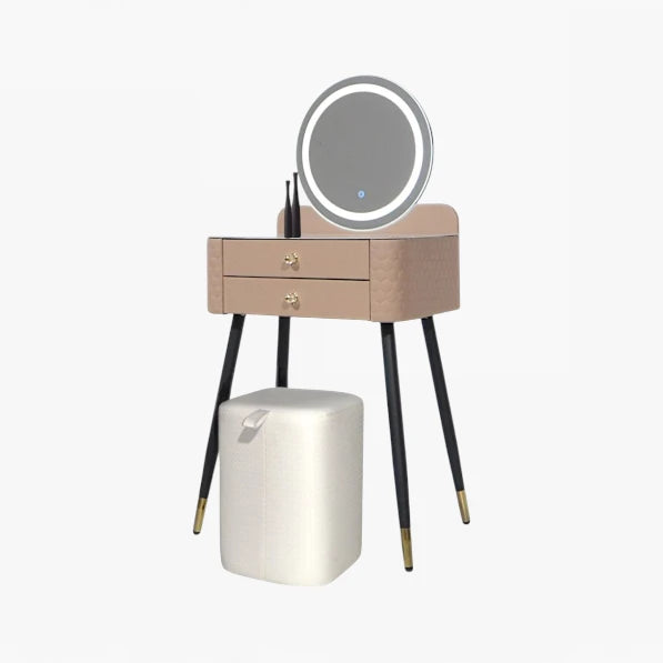 Ayosh Dressing table with LED Light – Pink