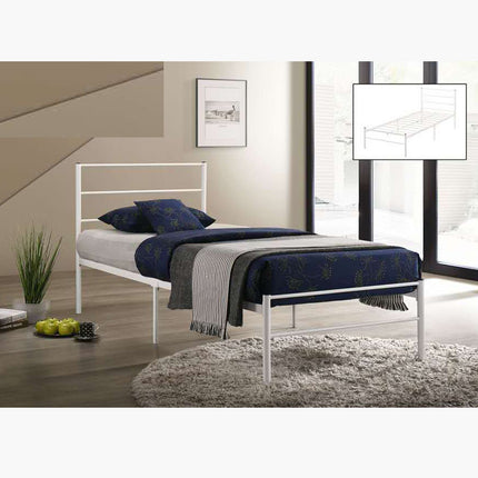 Jeniva Metal Bedframe – White