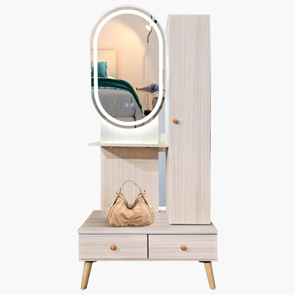 Polina Dressing Table (LED Mirror) – Clearance