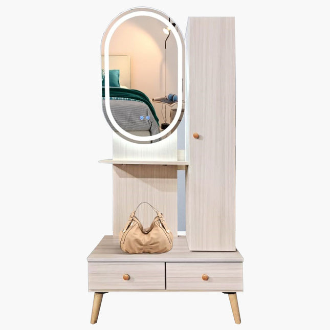 Polina Dressing Table (LED Mirror) – Clearance