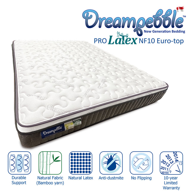 Dreampebble Pro Latex NF10 Euro-top