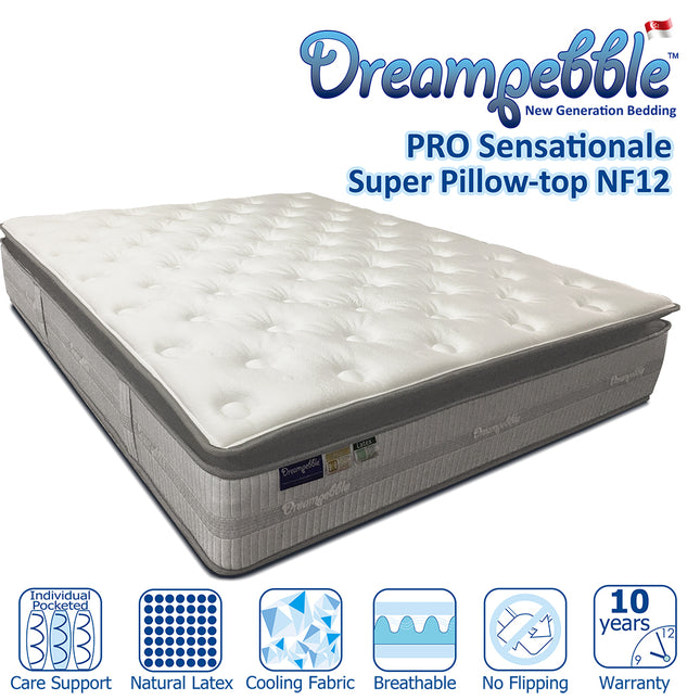 Dreampebble Pro Sensationale NF12 Super Pillow-top mattress 13 inch