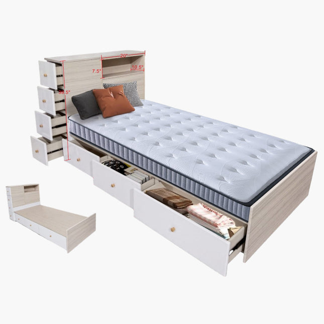 Zanam Wooden Bed with Drawer