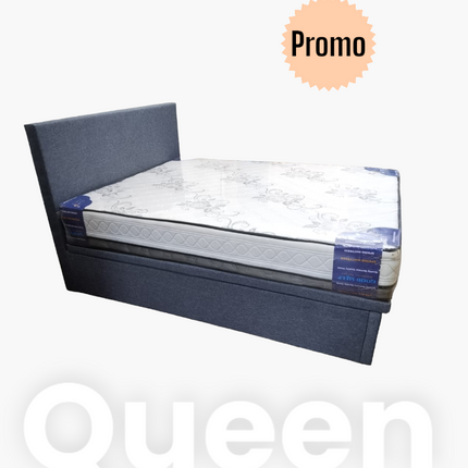 Remy Queen Fabric Storage bedfame -Promo
