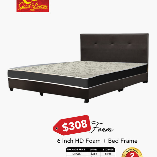 Good Dream Bed with Form Mattress Package