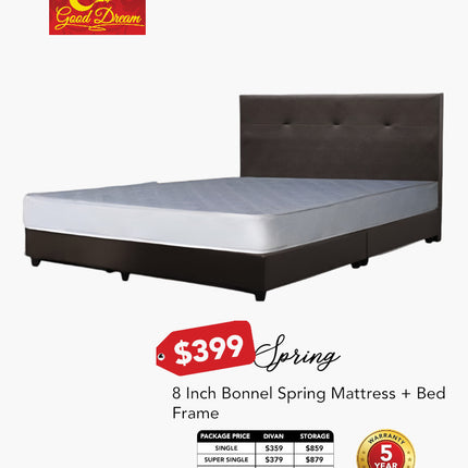 Good Dream Spring Bed with Mattress Package