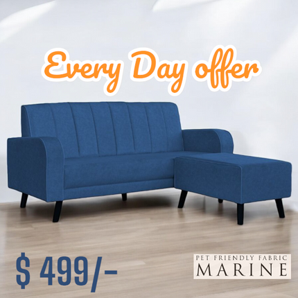 Davis Pet Friendly Sofa-Marine
