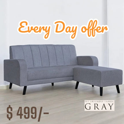 Davis Pet Friendly Sofa-Gray