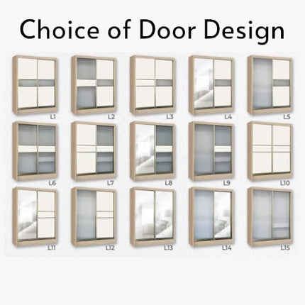 Densa Solid Plywood Sliding Wardrobe-Oak