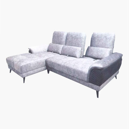 Elancik L-Shape Push Back Sofa – Pet Friendly Fabric