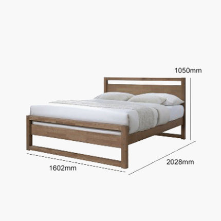 Arlo Wooden Bed – Queen