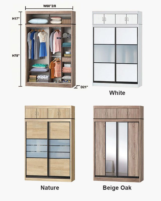 Reno 5 Wardrobe With Top Open