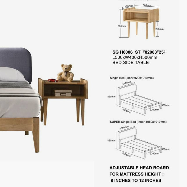 Acnen Wooden Bedframe