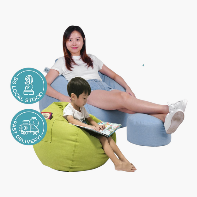 Cuddlee Fabric Bean Bag for Children & Adults