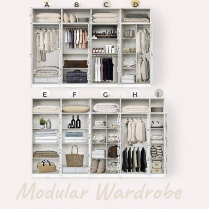Alma Modular Open Door Wardrobe