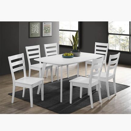 Vihan Dining Set 1+6 – White