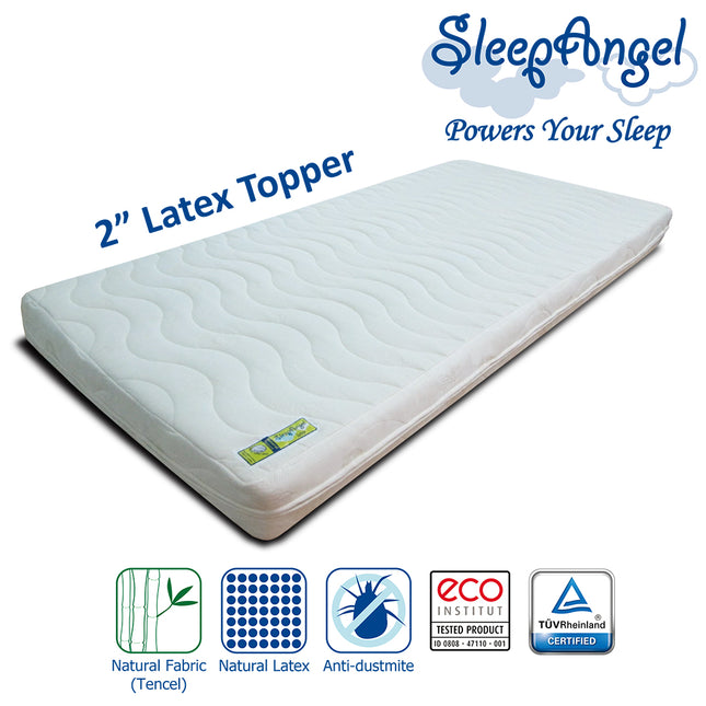 SleepAngel Latex 2" Mattress Topper