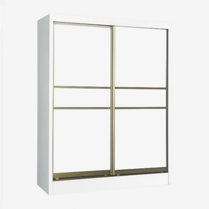 Densa Solid Plywood Sliding Wardrobe-White